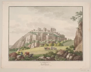 Hammershus on Bornholm. Seen from the North Side