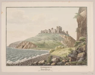 Hammershus on Bornholm, Seen from the South Side