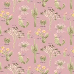Mojave Desert Cacti Pattern