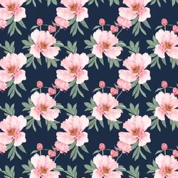 Peony Pattern Dark
