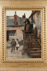 Children in a Newlyn Street