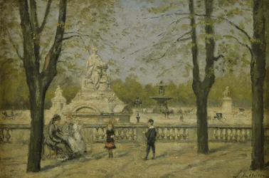 Place de la Concorde, view from the Tuileries terrace, ca. 1880