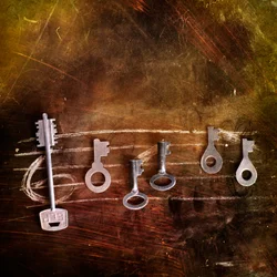Vintage Music Keys
