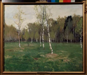In May. Painting by Stanislav Yulianovich Zhukovsky (1873-1944)