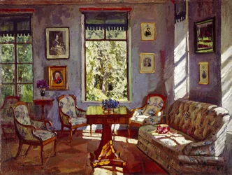 The Sitting Room in the Manor House Rozhdestveno