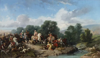 The Falconry of Sultan Ahmed III, 1873