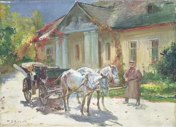 In Front of a Polish Manor, c.1930