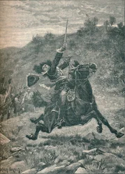 Last Charge of Viscount Dundee at the Battle of Killiecrankie, Scotland