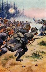 Charge of the Confederates at Bull Run