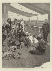 On Board an Orient Liner, a Native Conjuror