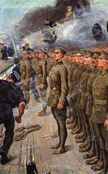 The evacuation of the troopship SS 
