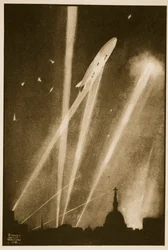 Zeppelin Raid on London, illustration from 
