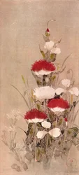Poppies, Wheat, and Natane Flowers