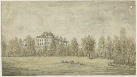 Hagley Hall: Water Colour Painting