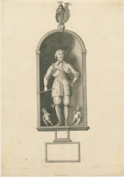 Wolverhampton - Statue of Admiral Richard Leveson in St. Peter