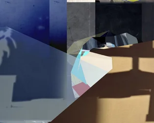 Blue Geometric Shadows