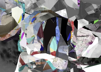 Fragmented Geometric Abstract