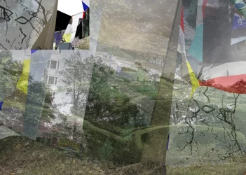 Surreal Layered Cityscape