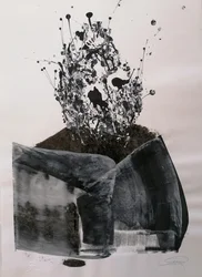 Monochrome Abstract Burst