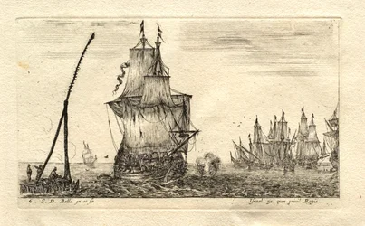A Boat in Full Sail