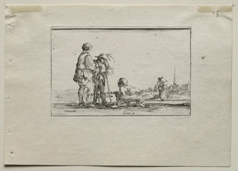 Caprices: Two Standing Beggars and a Cripple