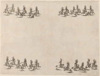 Cavaliers Fighting with Swords