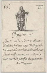 Clotaire II Juste, moderé..., from Game of the Kings of France