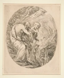 Death Entombing an Old Man