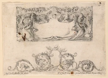 Escutcheon, Rinceaux, No. 16 from 