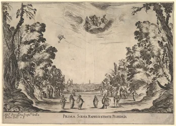 First Scene, in Florence, from The Marriage of the Gods, 1637