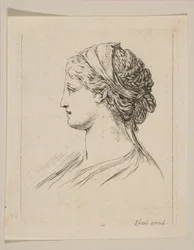 Head of a Woman in Profile, 1650