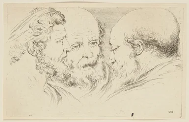 Head Studies (Collection of Various Pieces Serving the Art of Portraiture, 24)