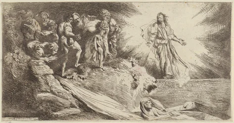 Cartouche with Two Skeletons