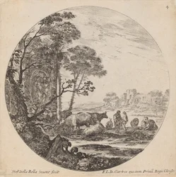Landscape with Roman Ruins, 1646