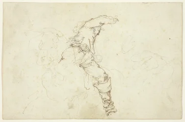 Man on Horseback, Raising Right Arm