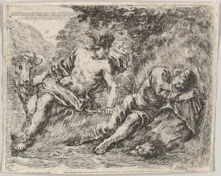 Mercury and Argos, from Game of Mythology Jeu de la Mythologie