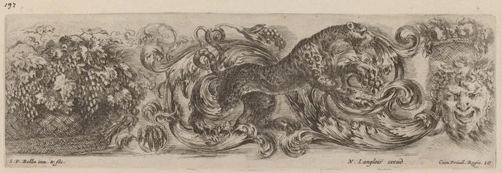 Ornamental Frieze with Leopard