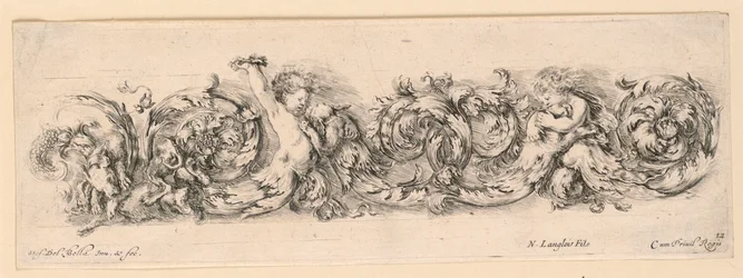 Ornamenti di fregi e fogliami