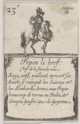 Pepin the Short, from Game of the Kings of France, 1644