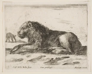 Plate 5: Reclining Lion, from Various Animals