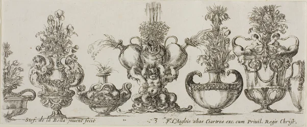 Plate Three from Collection of Various Vases
