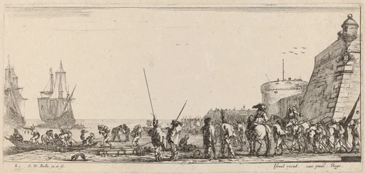 Soldiers Overseeing Embarkation