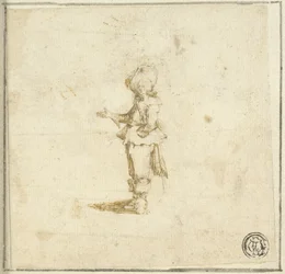 Standing Cavalier, Pointing with Right Hand