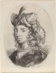 Sultaness Adorned with Pearls, Turned to the Left