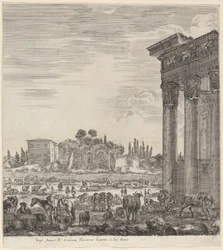 Temple of Antoninus and the Campo Vaccino