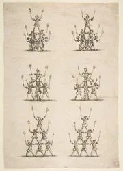 Thirty-six Acrobats in Six Groups