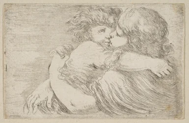 Two Children Embrace, ca. 1662