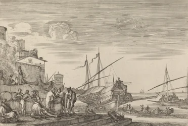 View of Several Houses Facing the Port, probably c. 1654-1655