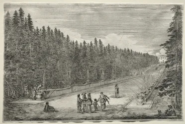 Views of the Villa of Pratolino: The Promenade of the Fountains