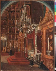 Interior in the Assumption Cathedral in Yaroslavl